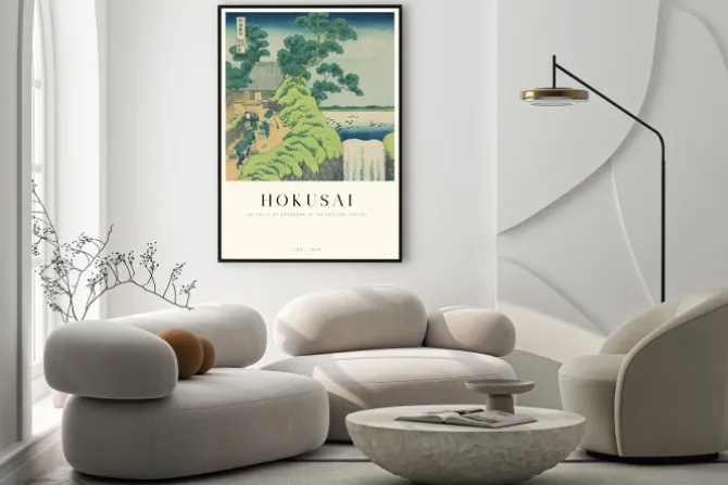 Plakat: Hokusai wodospady aoigaoka w wschodniej stolicy