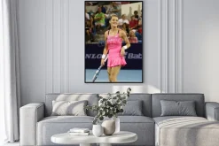 Plakat: Hua hin, tajlandia - 01 stycznia 2016: agnieszka radwańska zajmuje