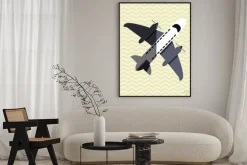 Plakat: Ikona samolotu projektowania