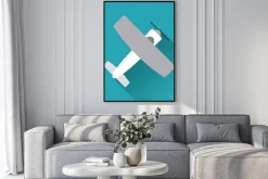 Plakat: Ikona samolotu projektowania