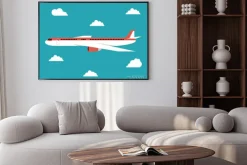 Plakat: Ikona samolotu projektowania
