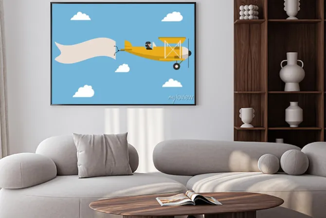 Plakat: Ikona samolotu projektowania