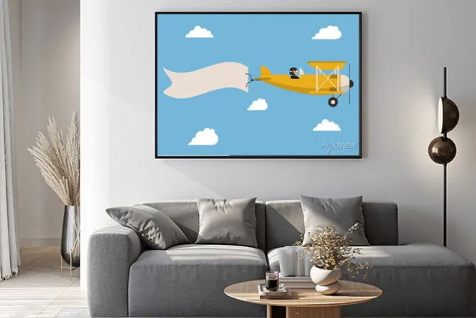 Plakat: Ikona samolotu projektowania