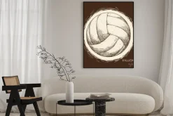 Plakat: Ikona siatkówka projekt