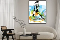 Plakat: Ilustracja do siatkówki gracza gry