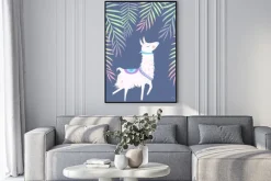 Plakat: Ilustracja lamy