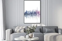 Plakat: Ilustracja panorama miasta