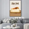 Plakat: Ilustracja sernika nowojorskiego