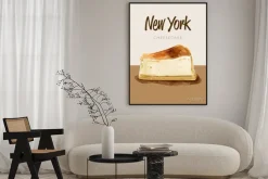 Plakat: Ilustracja sernika nowojorskiego