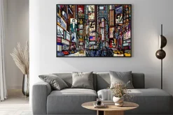 Plakat: Ilustracja ulicy w nowym jorku - razy kwadrat - ilustracji wektorowych