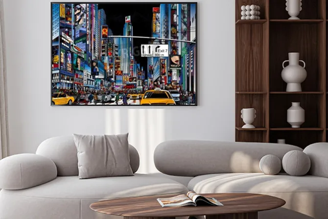 Plakat: Ilustracja wektorowa z ulicy w nowym jorku w nocy