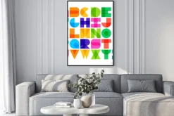 Plakat: Ilustracji wektorowych z kolorem czcionki