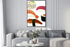 Plakat: Ilustracji wektorowych z różnych sushi.