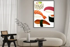 Plakat: Ilustracji wektorowych z różnych sushi.