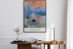 Plakat: Impresja wschód słońca dzieło claude monet