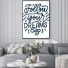 Plakat: Inspirational quote about dream. hand drawn vintage illustration