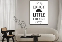 Plakat: Inspirująca romantyczna cytat. typograficzny plakat lub karty