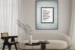 Plakat: Inspirujące motywowanie cytat na ramie obrazu.