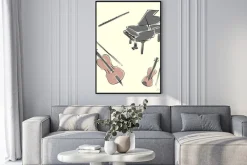 Plakat: Instrumenty muzyczne