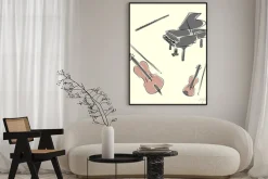 Plakat: Instrumenty muzyczne