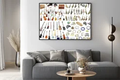 Plakat: Instrumenty muzyczne