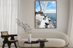 Plakat: Jacht jest sklejaniu w adriatyku