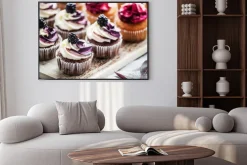 Plakat: Jagodowe babeczki