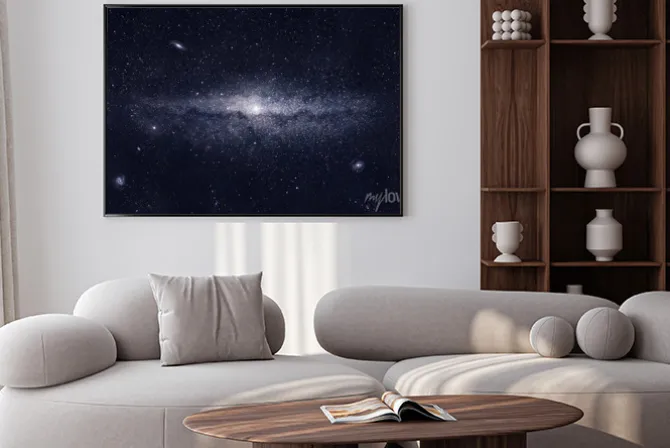 Plakat: Jasne galaktyki