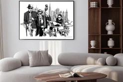 Plakat: Jazz band w nowym jorku