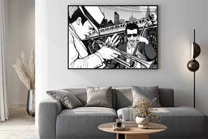 Plakat: Jazz w nowym jorku