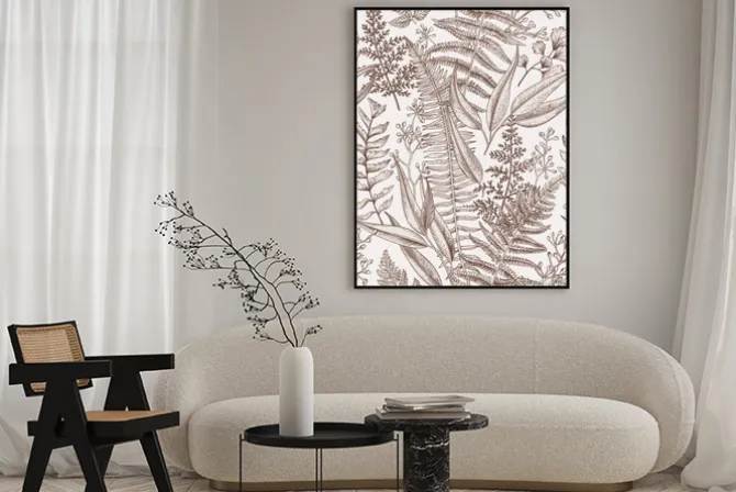 Plakat: Jednolite kwiatowy wzór w stylu vintage.