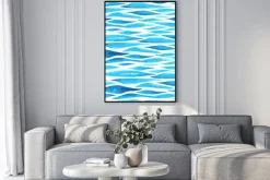 Plakat: Jednolite poziome tle morza