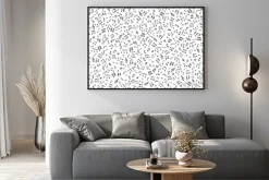 Plakat: Jednolite tło z nut