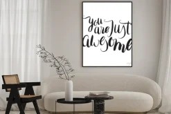Plakat: Jesteś po prostu niesamowite. unikalne ręcznie rysowane kaligrafii