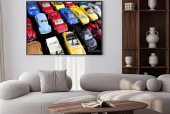 Plakat: Jouet, voiture, miniaturowy, jeu, plastique, retro, vintage