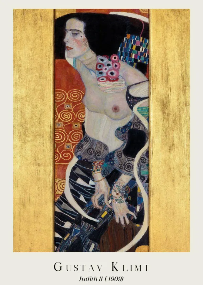 Plakat: Judith ii reprodukcja gustav klimt