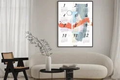 Plakat: Kalendarz 2024 abstrakcja