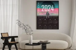 Plakat: Kalendarz 2024 kosmos