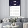 Plakat: Kalendarz 2024 motyw kosmiczny