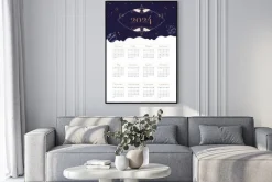 Plakat: Kalendarz 2024 motyw kosmiczny