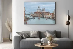 Plakat: Kanał grande i bazylika santa maria della salute, wenecja, włochy