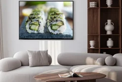 Plakat: Kapusta, awokado i ogórkiem sushi