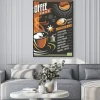 Plakat: Kawiarnia menu szablon kreacji