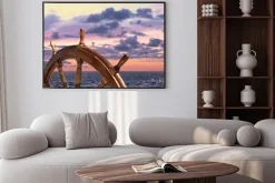 Plakat: Kierownica starego żaglowca