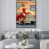 Plakat: Klasyczny american diner z retro autem i pin-up girl