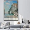 Plakat: Klify w étretat sztuka claudea moneta