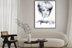 Plakat: Kobiety portret akwarelowy