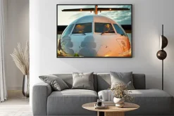 Plakat: Kokpit samolotu