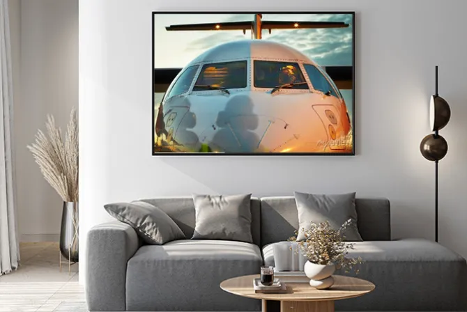 Plakat: Kokpit samolotu