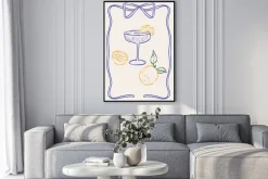 Plakat: Koktajl z cytrusami ilustracja